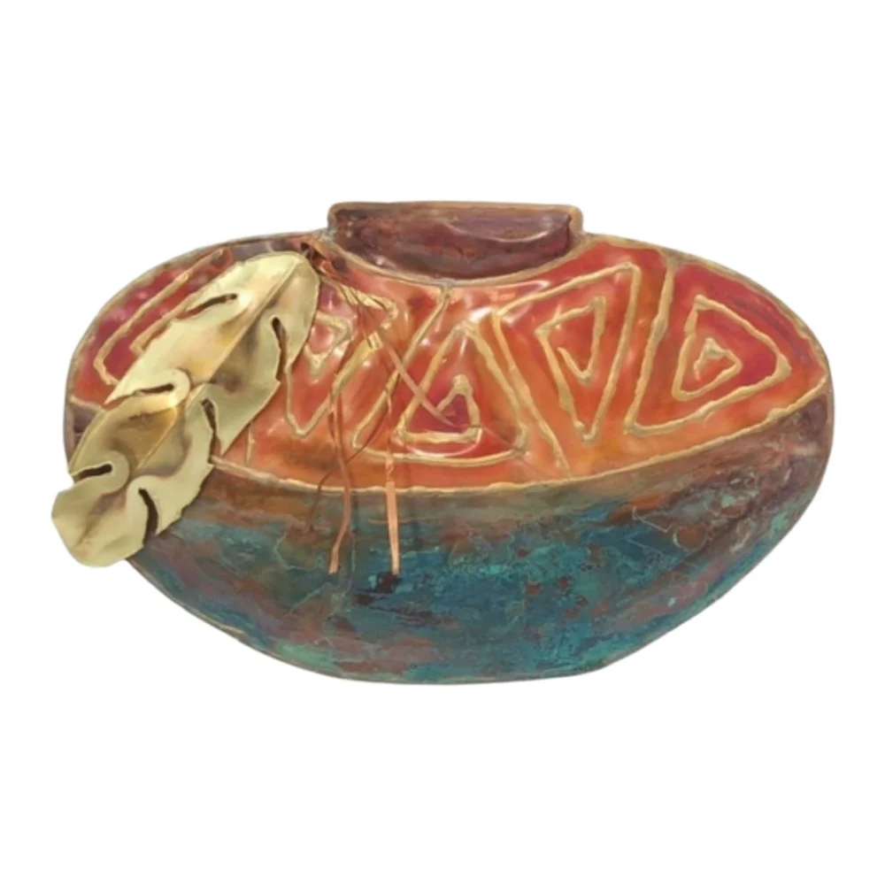 Southwestern-Style Multicolor 3D Metal Wall Art | Handcrafted Look | 16.5”